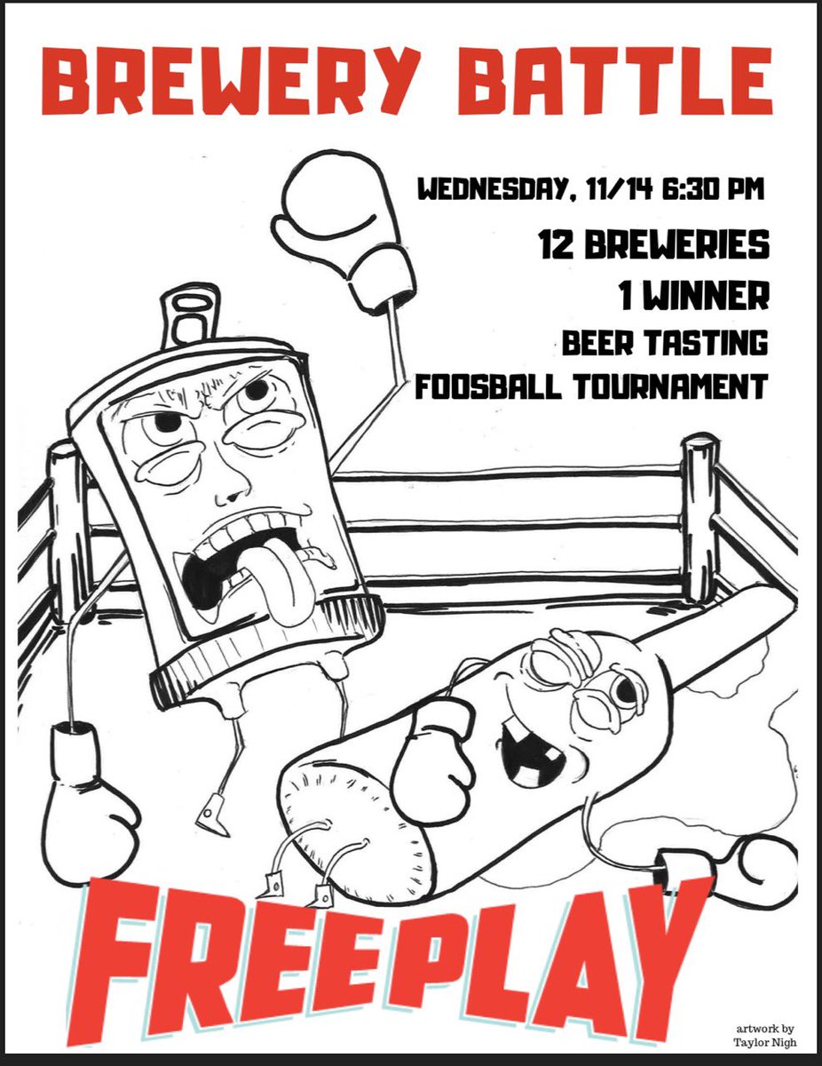 JordanAVBC's tweet image. This Wednesday come support independent beer @thefieldsla