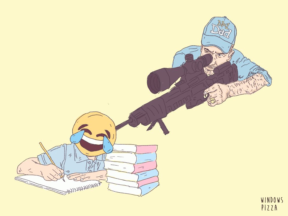 WindowsPizza's tweet image. Hello friends. I hope you survived your monday. Here is a photo of me and my dad doing homework.