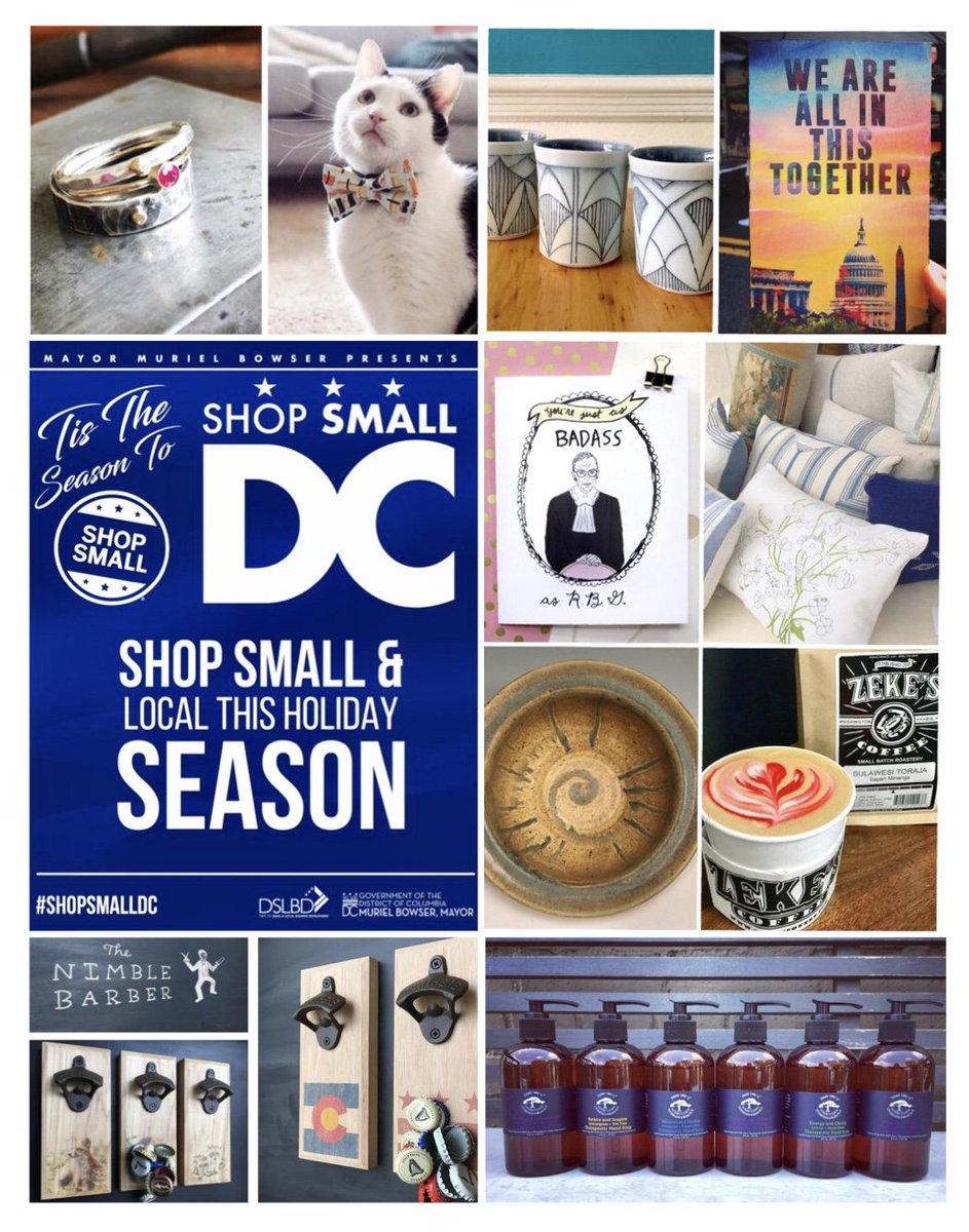 Small Business Saturday kicks-off the VAN NESS HOLIDAY POP-UP SHOP, 3 weekends of Local Creative Makers, Christmas Tree Sales, Holiday Festivities + Cheer, Nov 24 - Dec 9 #ShopSmallDC <a href="/SmallBizDC/">DSLBD</a> Info: goo.gl/SUKQvZ