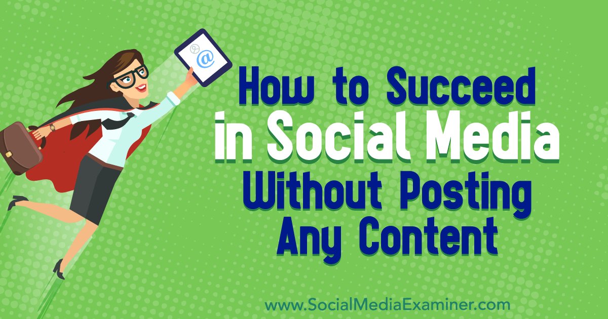 learningcamel's tweet image. How to Succeed in Social Media Without Posting Any Content buff.ly/2D4VqfY