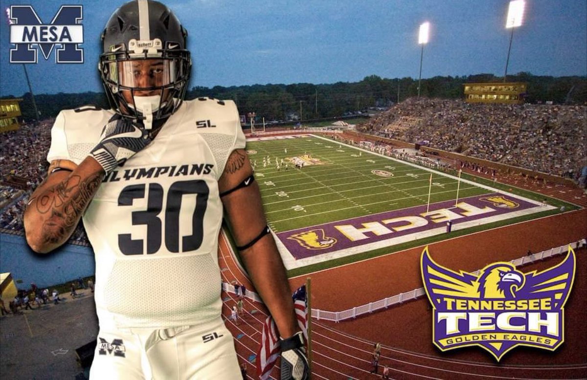 Hugh_AnthonyIII's tweet photo. Fired up to receive my first D1 offer from Tennessee Tech University! Thank you to Coach @TTU_CoachA for believing in me. 

@TNTechFootball @SDmesafootball https://t.co/zUdcnj3Sh5