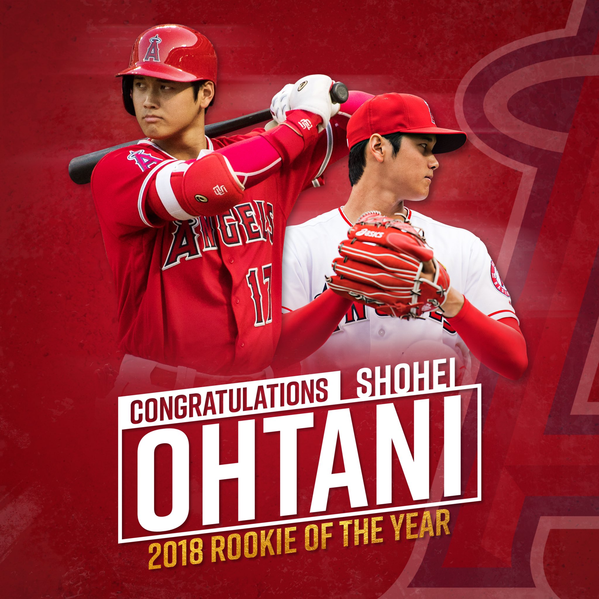 Los Angeles Angels On Twitter Shotime Congratulations To Shohei Ohtani On Winning The American League Rookie Of The Year Award 大谷翔平選手 アメリカン リーグ新人王受賞 おめでとうございます Https T Co Bgelgwcn2b Twitter