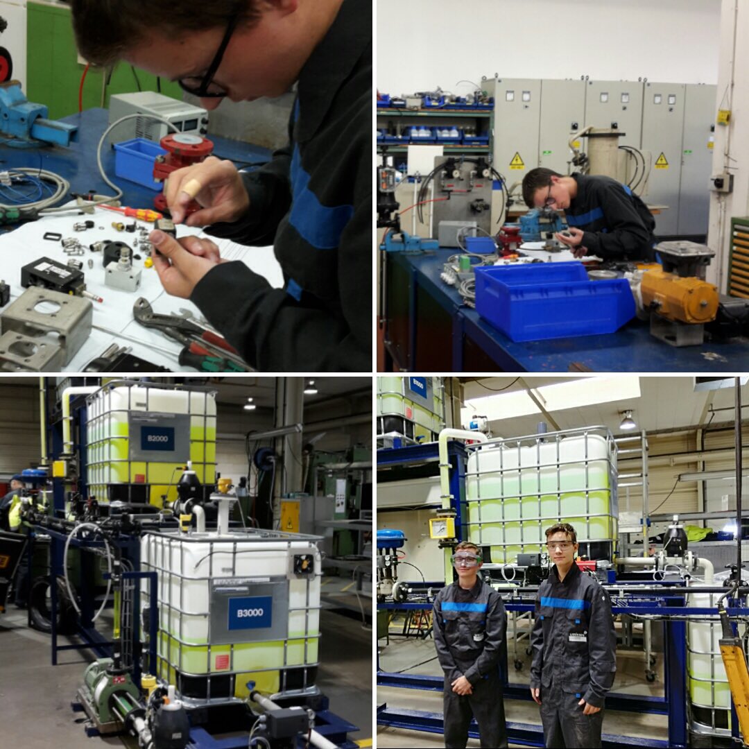HVerdonck's tweet photo. Eerste ervaring op de werkvloer voor 5de jaars elektromechanische technieken duaal. #SJG #KOGEKA #Umicore https://t.co/GL7shsWo4x