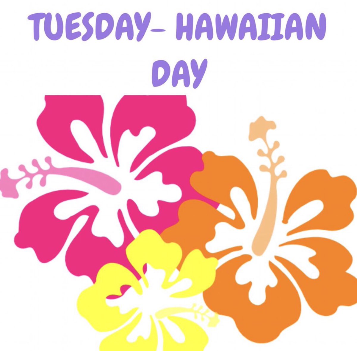 GET EXCITED BECAUSE SPIRIT WEEK STARTS TOMORROW WITH HAWAIIAN DAY!!!!