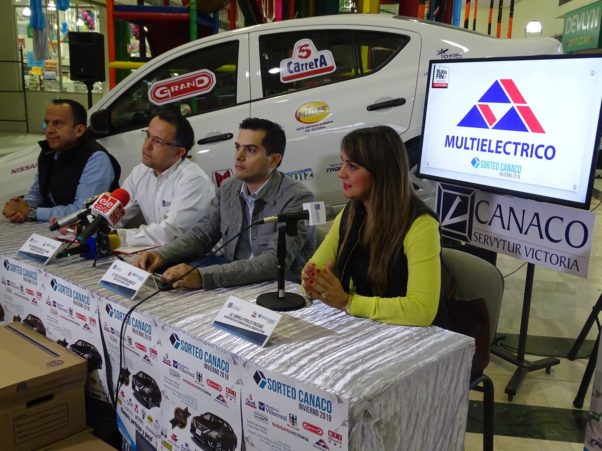 canacovictoria's tweet photo. 🔈🔈Con éxito se dio el banderazo 🚩🚩 del Sorteo CANACO Invierno 2018, gracias a las empresas patrocinadoras.
➡️Juntos reactivemos la economía de Victoria.
#ConsumeLocal #ReactivemosLaEconomía #CANACOVictoria 👍🙌👏 https://t.co/QaRY06e0kb