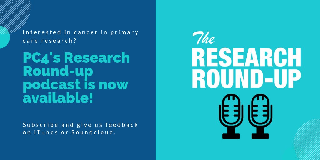 This month's Research Round-up podcast host <a href="/ProfJonEmery/">Jon Emery</a> talks to <a href="/GLyratzopoulos/">YoryosLyratzopoulos</a> about his recently published article looking at the relationship between #cancer #diagnosis through emergency presentations &amp; sociodemographic inequalities. bit.ly/2PtjVtJ <a href="/CanTest_PC/">CanTest</a>