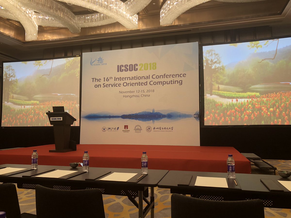 antbucc's tweet photo. @ICSOC2018 Opening ceremony @DAS_Unit @FBKcom https://t.co/13h7pDUzIF