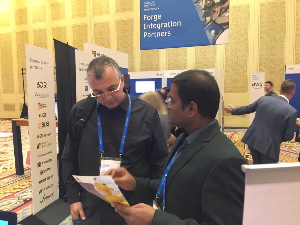 Vijay_Mali's tweet image. Great first day at #ForgeDevCon #AU2018 . Discussed how @AutodeskForge platform can help in #autonomus #Manufacturing with #MachineLearning #IoT #VR #designAutomation. Come and visit our booth C1049 in exhibition hall from tomorrow.