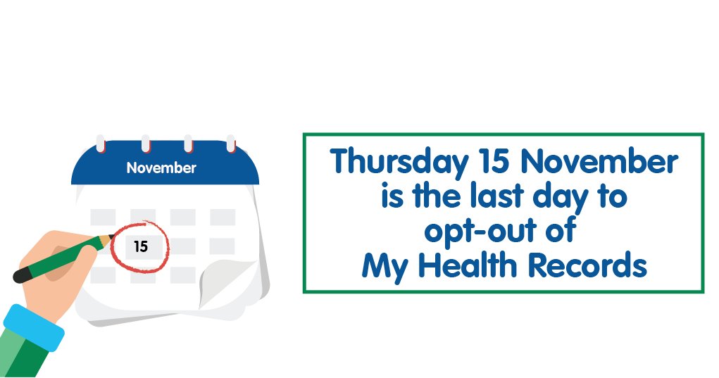 PWDAustralia's tweet photo. There are only 48 hours left to opt-out from having a #MyHealthRecord created. For information on what having a Health Record means for people with #disability see our factsheet: https://t.co/z6xoZnDhO9 https://t.co/TiGnwkjY65