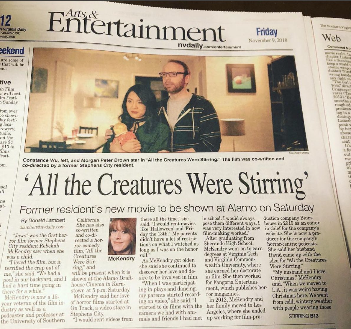 BAM (@bamtalent) on Twitter photo We love seeing our clients in the paper! Congratulations, @morganpeterbrown! Can’t wait to see you and <a href="/constancewu/">Constance Wu</a> in action in All the Creatures Were Stirring. We love seeing our clients in the paper! Congratulations, @morganpeterbrown! Can’t wait to see you and <a href="/constancewu/">Constance Wu</a> in action in All the Creatures Were Stirring.