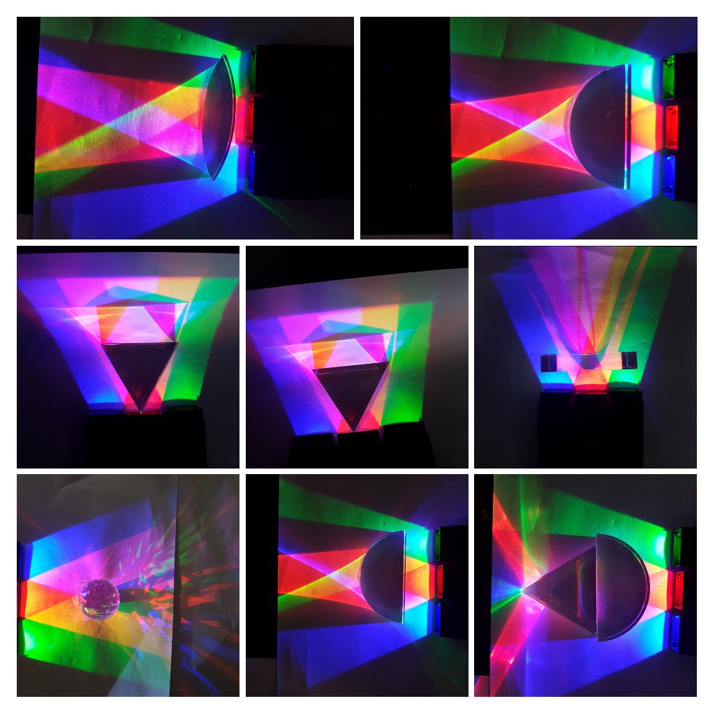 STEMandMayhem's tweet photo. Let my students play around with light and lenses and this is what happened 😊 #phunwithphysics https://t.co/i9CiUYqV1s
