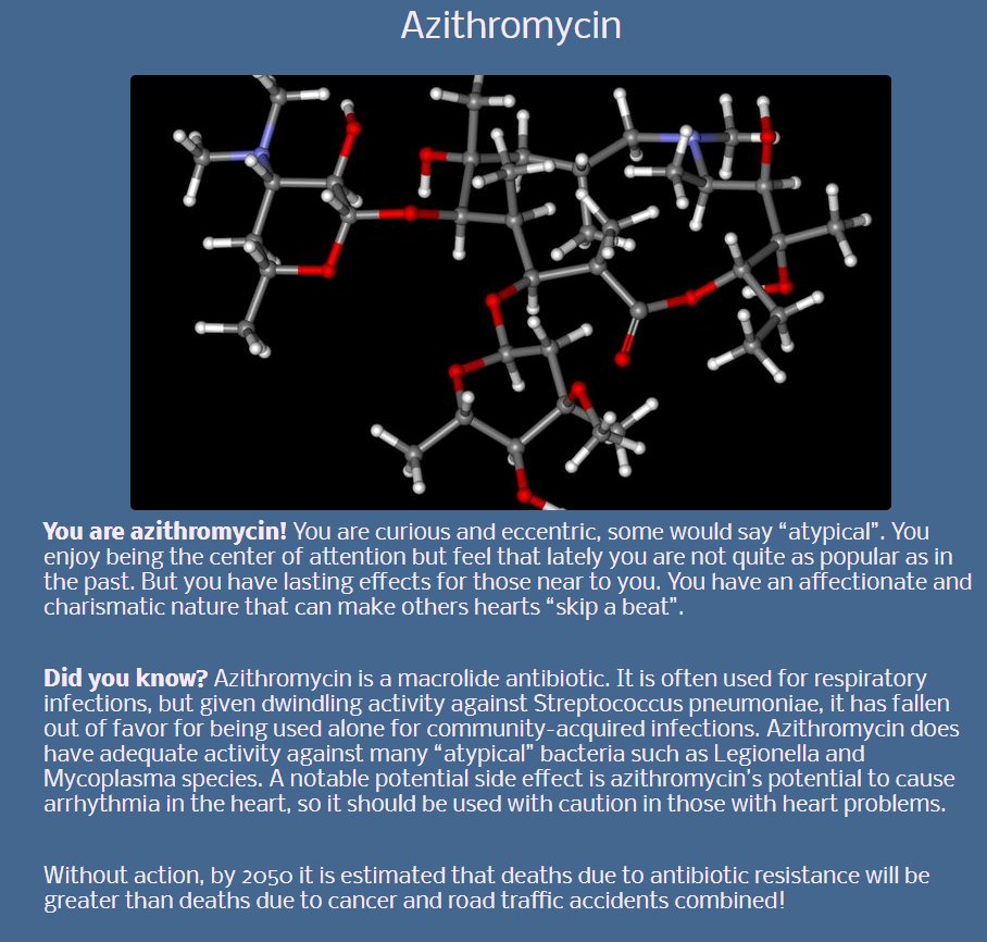 <a href="/kristin_xen/">Kristin Xenos</a> <a href="/BRxAD/">Brad Langford</a> <a href="/IDstewardship/">Bug Pharmacist 💊🧫 Tim Gauthier</a> <a href="/ABsteward/">Antibiotic Steward Bassam Ghanem 🅱️C🆔🅿️🌟</a> <a href="/SouthAfricanASP/">Marc Mendelson</a> @nus_sling <a href="/DrDianeAshiru/">Diane Ashiru, PhD</a> <a href="/DHpharmd/">David Ha</a> <a href="/KisgenUF/">Jamie Kisgen</a> <a href="/NCAS_Aus/">NCAS_Australia</a> <a href="/CentreInfection/">NCCID • CCNMI</a> <a href="/MarkADowning/">Mark  Downing</a> <a href="/trendilite/">Fiona Doukas 👩‍🔬💊</a> <a href="/KathrynDaveson/">Kathryn Daveson</a> <a href="/KristinConnects/">Kristin Scheurer</a> <a href="/stevemorrisaus/">Steve Morris</a> @cairns_kel <a href="/ArjunRajkhowa/">Arjun Rajkhowa</a> <a href="/arrybiotic/">Aryan Shahabi</a> <a href="/warnmorgs/">Morgyn Warner</a> <a href="/sonniekonnie/">Sonia Koning</a> <a href="/stephanite/">Stephanie Childs</a> <a href="/kyliem777/">💧Kylie McIntosh</a> Azithromycin here. 😒