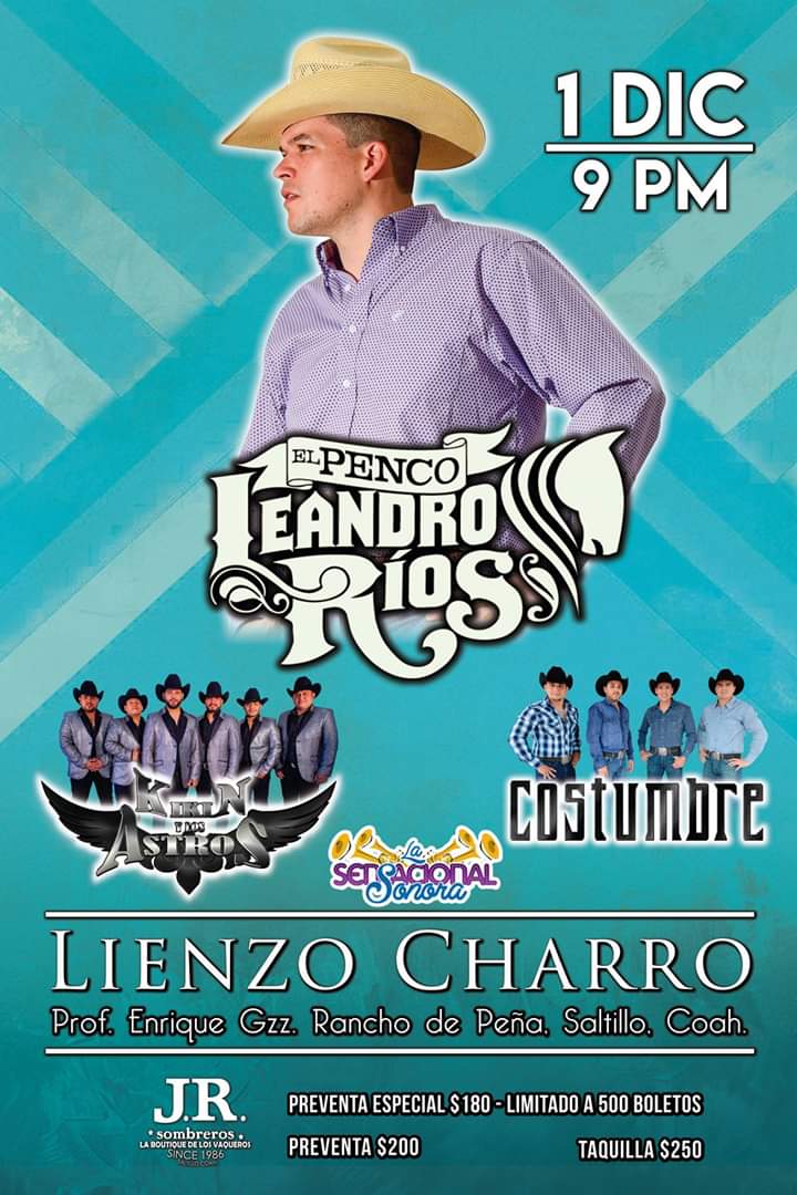 eslabonesSalt's tweet photo. Ya pueden acudir a comprar sus boletos ve por los tuyos y se parte de este gran evento con El Penco Leandro Rios. https://t.co/LlYu0v4ngb