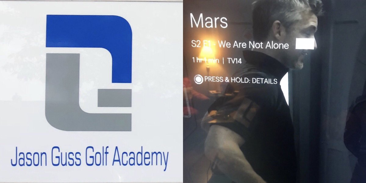 JasonGussGolf's tweet photo. Thanks to @HEPHNERJEFF for rocking the JGGA logo tonight on @NatGeoChannel #Mars https://t.co/Jw2isU8KfS