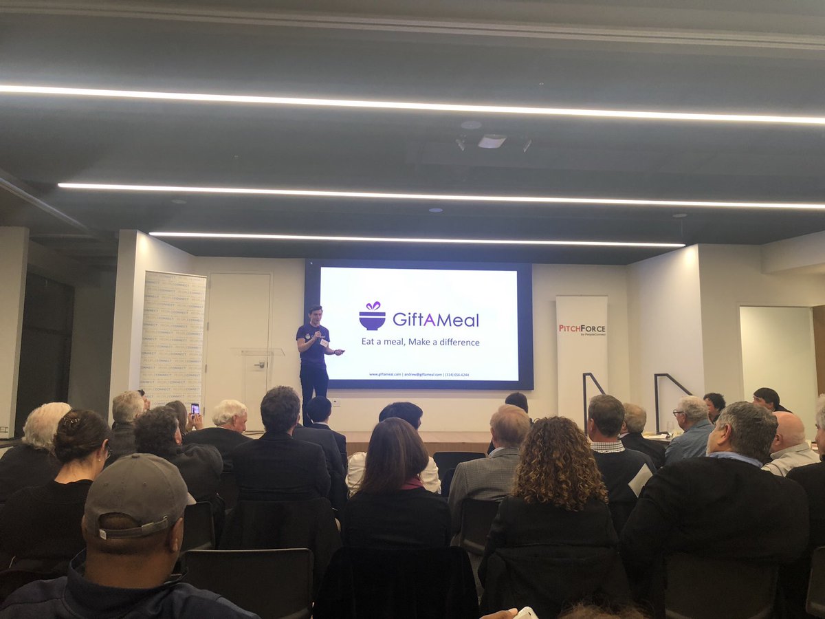 GiftAMeal's tweet photo. GiftAMeal just took home two more awards at PitchForce today! 1st Place from the judges along with the People’s Choice Award. Thank you everyone for your support. Let’s keep the momentum going.
#pitchforce #giftameal #stl #stlstartup #hustle #entrepreneur https://t.co/YNcfSIYFBH