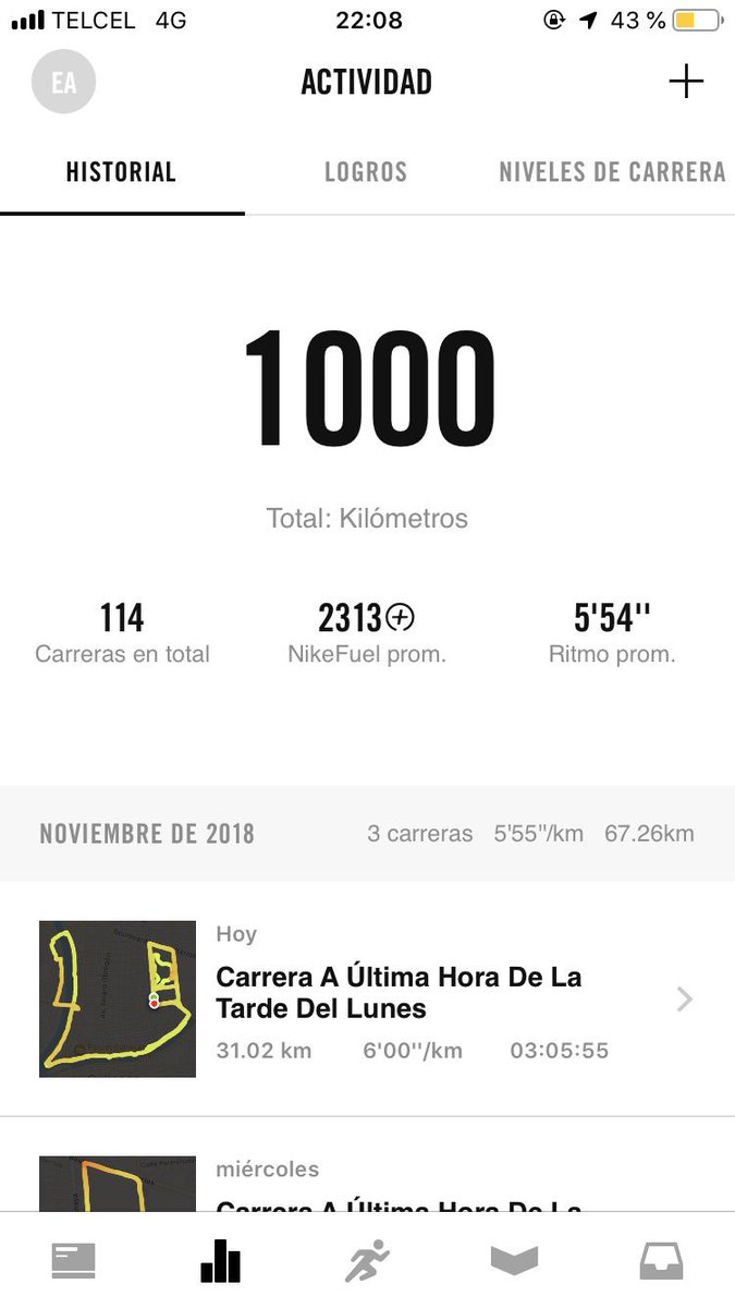 efrainoa's tweet image. Sin querer llegaron los primeros 1000km 🏃🏽‍♂️ a seguirle dando #hpsteam