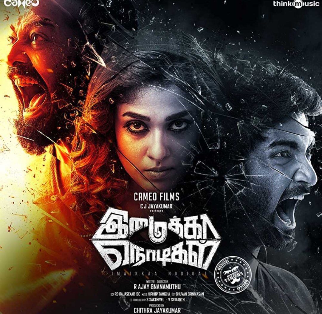 Ganeshtouringta's tweet photo. @13/11/18#ImaikkaaNodigal 

#Nayanthara @Atharvaamurali @RaashiKhanna @thilak_ramesh @VijaySethuOffl @anuragkashyap72 

@AjayGnanamuthu @hiphoptamizha @rdrajasekar @ImaikkaaNodigal 

Big Thanks to all of you https://t.co/b3rUvPDU40