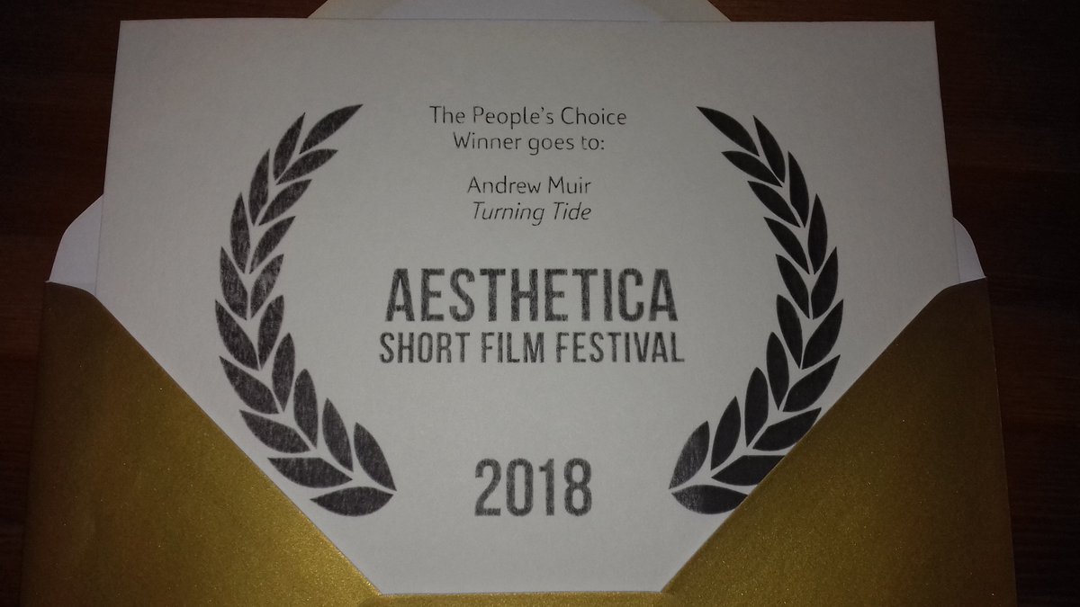 What an incredible week at <a href="/ASFFest/">AestheticaFilmFest</a>! We're so honoured that Turning Tide was declared the WINNER of the People's Choice Award, which was voted for by the audience!! Huge thanks to Aesthetica for putting on such a brilliant show all week, and to everyone who voted for us!