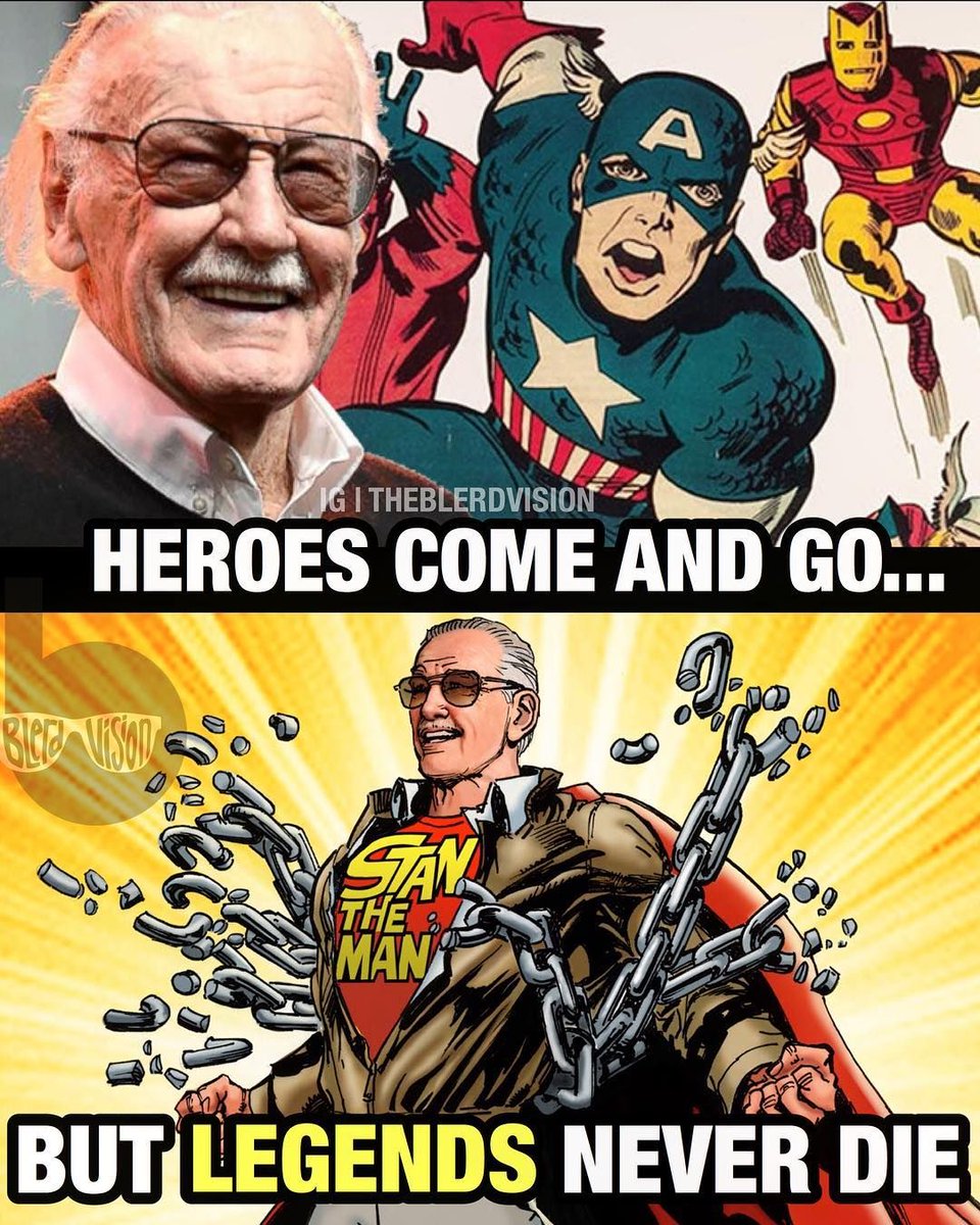 Heroes come and go, but legends like #StanLee never die!