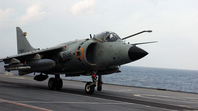 The Harrier in its element!