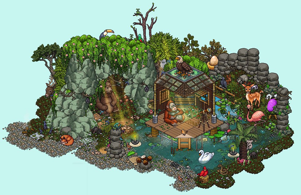 📌 Habitad de animales donde en ella podrás observar detalles prolijos de una temática campestre. 🌈🌤️🍃🐿️🦜