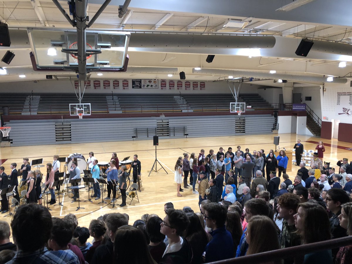 Today the band played and the choir sang in front of many Veterans as the OHS student council put together a wonderful event for our local Veterans! 🇺🇸 <a href="/oskyhighschool/">Osky High School</a> <a href="/OHSYearbook1/">OHS Yearbook</a>