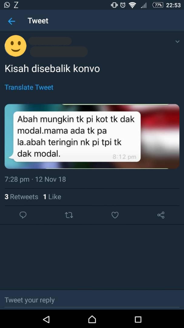 aleeephant's tweet photo. Tak semua orang happy bila konvo. I hope this is the best thing me and my friends did to you Bro. Even abah hang takmai, kami bawa pesanan abah hang dan iringin sejambak bunga utk hang. Tahniah bro. Huaa berkaca sial mata aku 😩 https://t.co/1vDSWci47e
