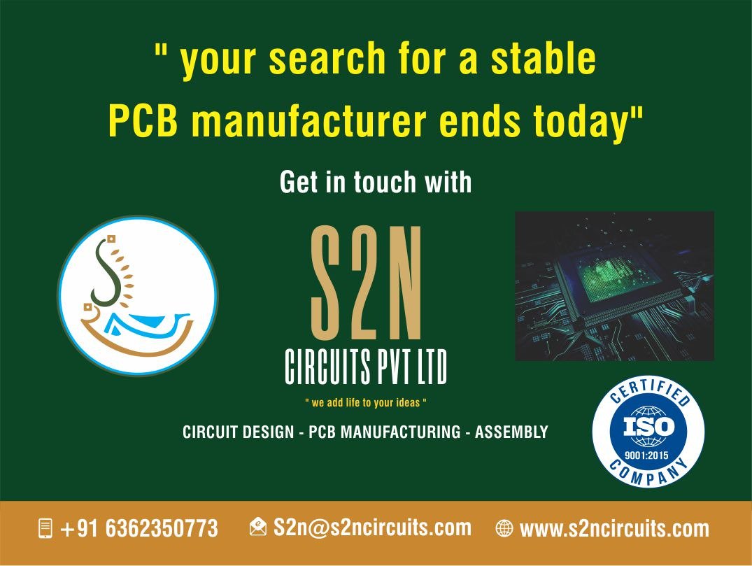 s2ncircuits's tweet image. Your Search for a Stable PCB Manufacturer for Your Projects and Business Ends today get in touch with us @s2ncircuits #pcb #iot #embededsystems