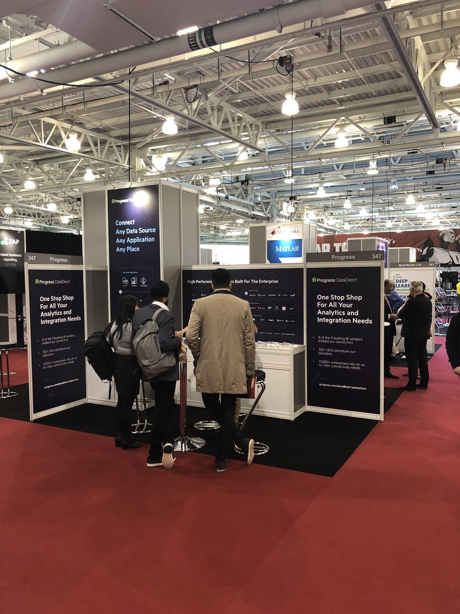 clinky's tweet image. #BigDataLDN well underway. The Doors are open and the conversations have started. Come to the @ProgressSW booth 347 to find out how #ProgressDataDirect can support your data integration needs - on premise and on the cloud. @DataDirect_News