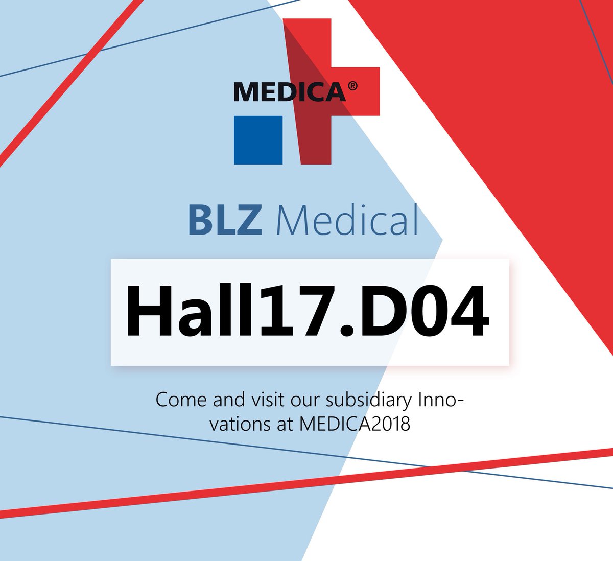 We'll be at @MEDICATradeFair in Düsseldorf from 12-15 November. Drop by and say hello, we'll be at Hall17.D04. Let us know if you have any questions. learn more in our website: veinsight.com/en #medica2018 #Medica #medicalsupplies