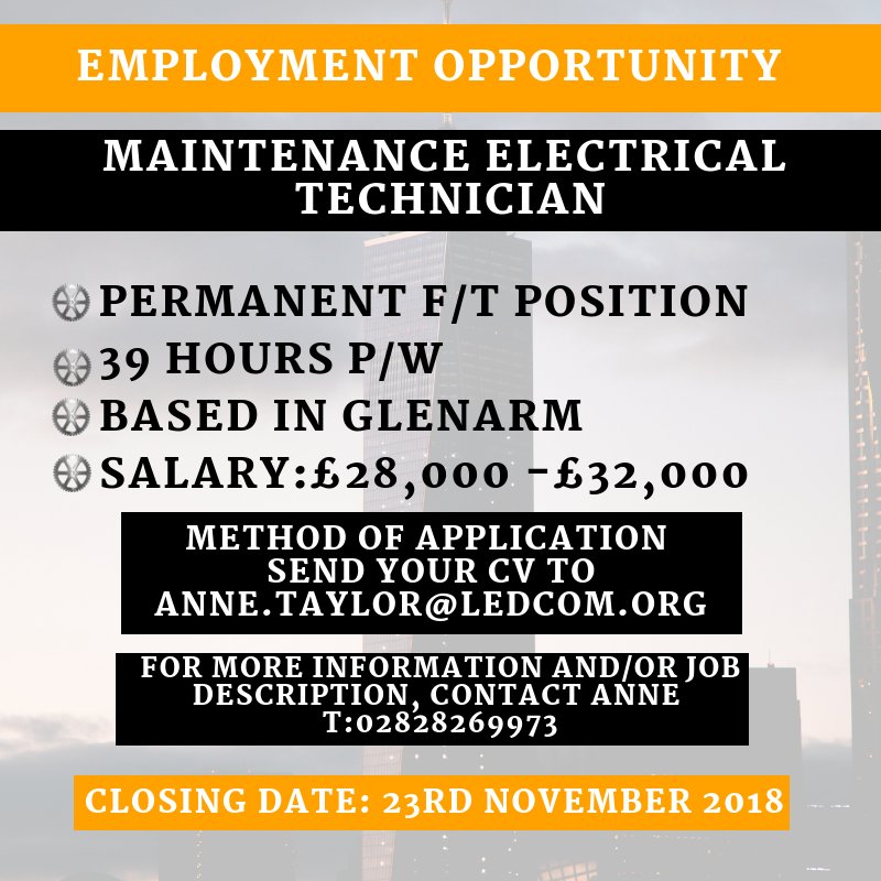 ChainHR's tweet image. Are you a Maintenance Electrical Technician?  Check out this fantastic employment opportunity in Glenarm bit.ly/2OcQonv @LarneHour @BallymenaHourNI @Ballymena_Times