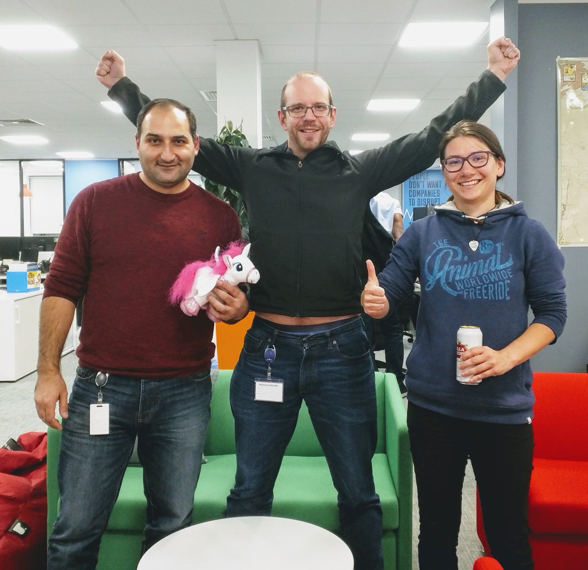 _DblV_'s tweet photo. Here's our valiant winners of the Epic Fail award (the award for those who shoot for the moon, and land in the car park) with their top quality prize :) https://t.co/yQbeP0qFUl