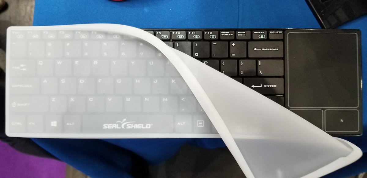 FilionScott's tweet photo. #Medica2018 ~ DAY 2
It's a Boy! Come by and see the newest member of the @SealShield Family
#CleanWipe keyboard w/touchpad. THE ONLY ONE OF IT'S KIND
Florida Pavilion ~ Hall 16 C05 Booth 18 https://t.co/WPb4j6FLsR