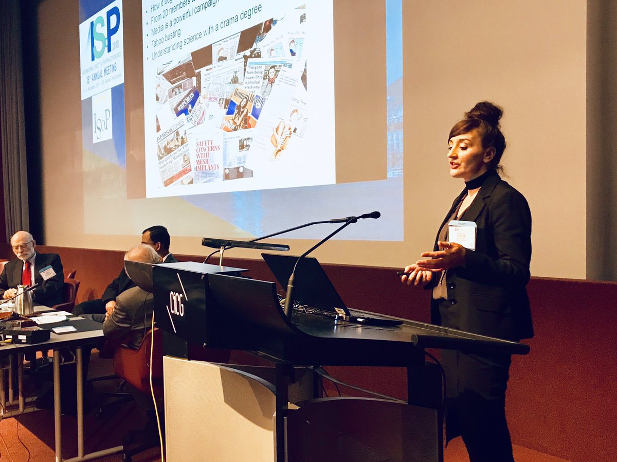 .@KathSansom from Sling the Mesh talks about #vaginalmesh at #ISoP2018 today – you can read her take on this safety issue in her article in the latest Uppsala Reports, which is accompanied by one from MHRA: view.publitas.com/uppsala-monito… #slingthemesh #patientsafety @MeshCampaign