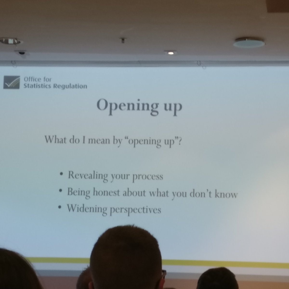 MorKandlik's tweet photo. Opening up as the way forward for official stats #ScotStatsConf18 https://t.co/RAF2rRvMsE