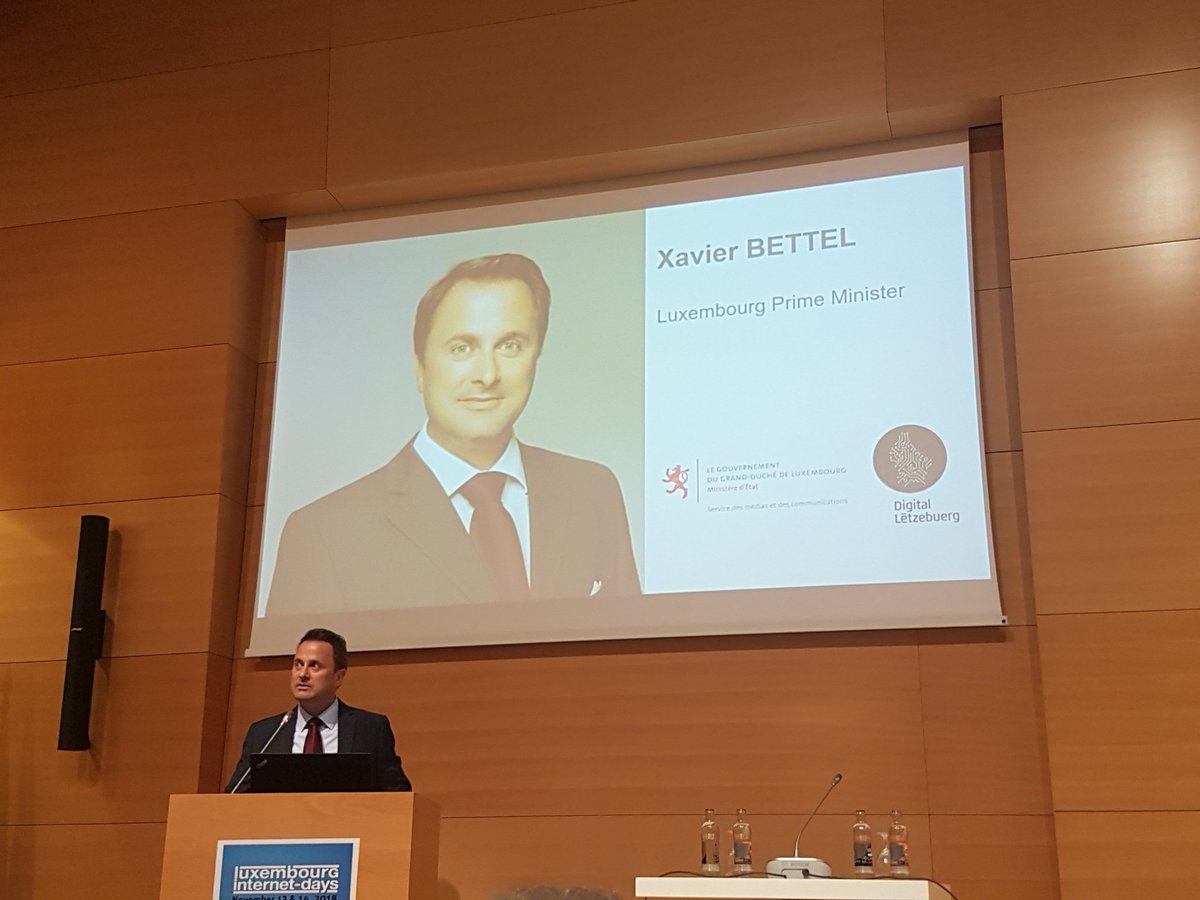 Today is the first day of @LU_CIX lux. Internet days, <a href="/Xavier_Bettel/">Xavier Bettel</a> just presented a lot of new projects, like a national scrubbing center against large sized DDOS, involving HCPN and @GOVCERT_ETAT_LU , beside others, from the publoc sector. #LID2018