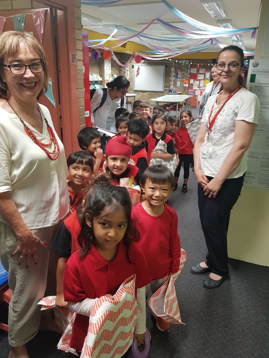 Thanks to our community and parent helpers, our preschool now have brand new library bags to borrow from the library with! They sewed all 100 of them for us 😁 #srpsfamily