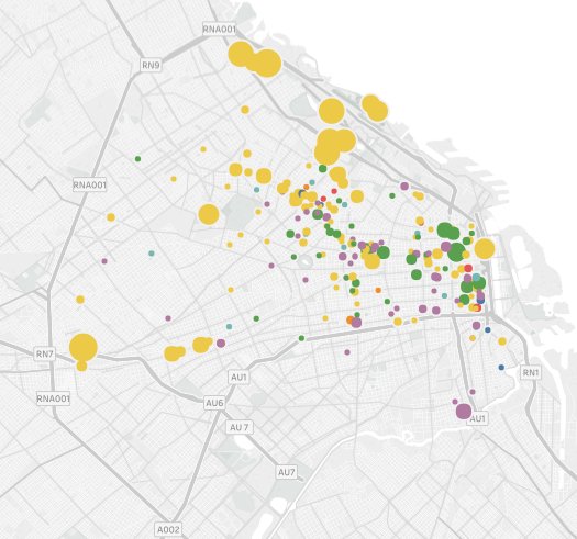 focolive's tweet image. Acá, nuestro primer gran proyecto (hecho en el marco de UADE Investigación); Mapa de locaciones de música en vivo de la Ciudad de Buenos Aires 2017 / 2018 goo.gl/oo7UTN