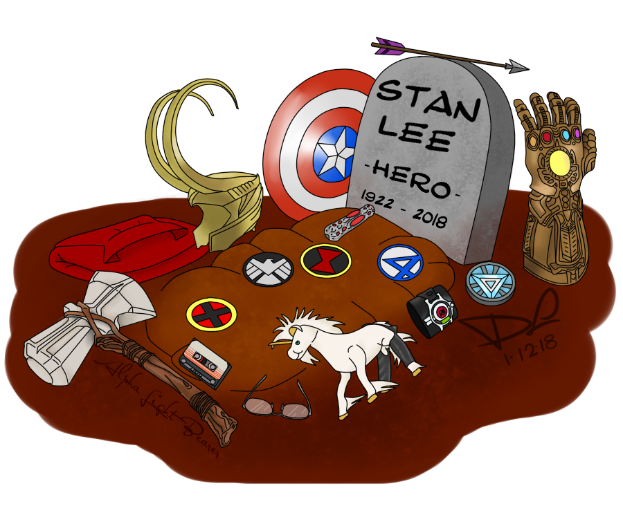AlfaLightBearer's tweet photo. You will be severely missed. Thank you for sharing your creativity with the world. #StanLeeForever https://t.co/3bbEEkng9S