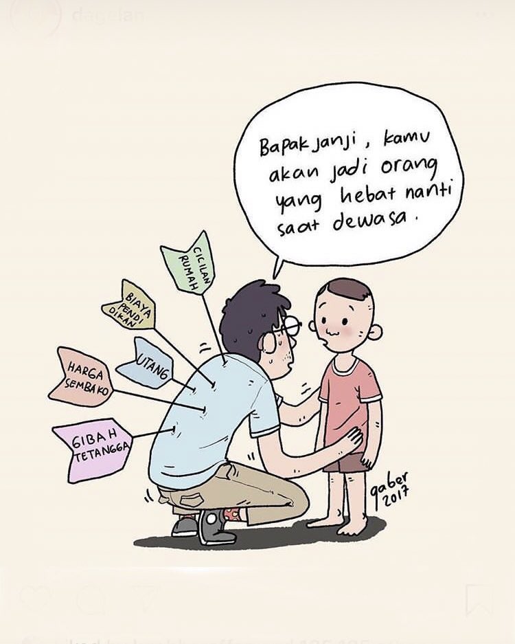 fajarnugros's tweet photo. Dulu tiap saya nangis karena ngga dibeliin komik, Tamiya, gimbot, sepeda, dan motor.. bapak cuma bilang; “Nanti kamu bisa beli sendiri!” https://t.co/pAM33oFp7Z