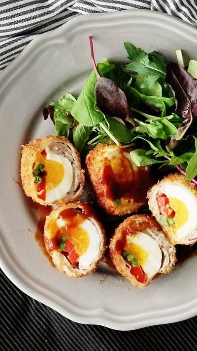 TestyRecipes007's tweet photo. Loaded Scotch Eggs
#hongkong #newyork #cdu #ttot #nomnom #hungry #soviet #soup #frozen #arctic #ukweather #cold #frio #ice #media #review
#yummy #trum #paris #applepickng #applecase #applemac #appitme #appledesserts #appstate #app #appleX #app4info #apppale #appfy https://t.co/PUchIoRhmL