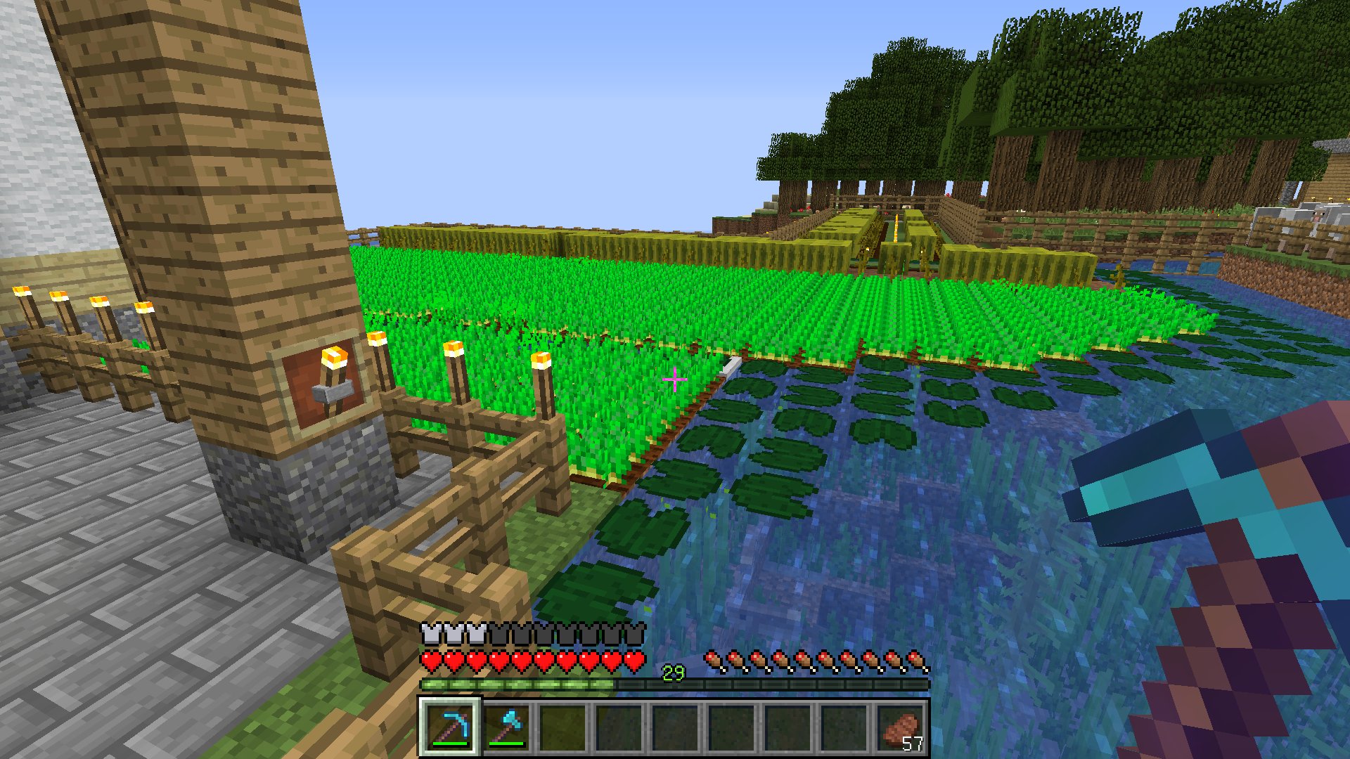 はじめ人間オクタゴン 行く前に畑の作物を収穫 D ノ すぐ生えるよね でもでも これもラピちゃんの為や W マインクラフト マイクラ じゃがいも畑 スイカ畑 T Co Wsuaslvxeh Twitter