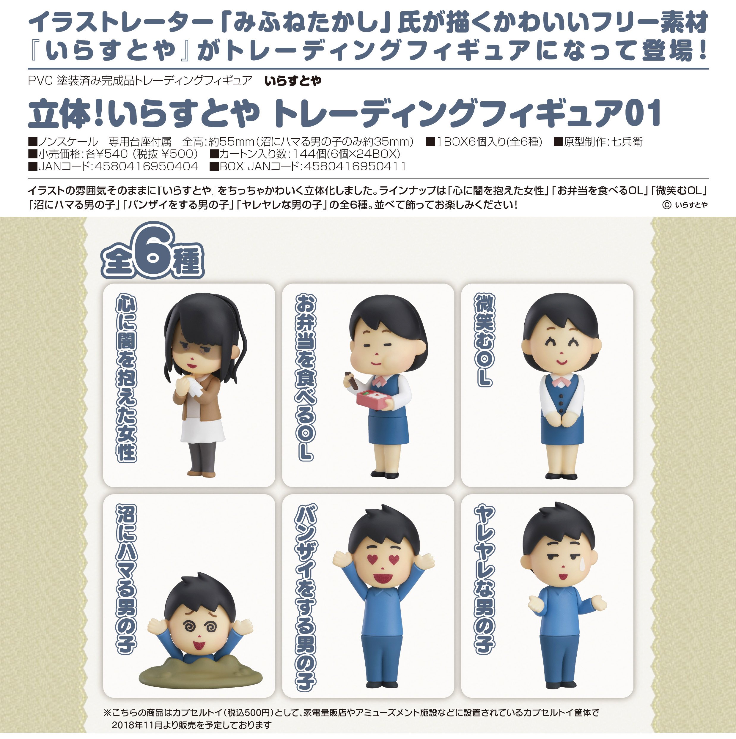 まいるん マイルストン広報部長 今日のおすすめ商品は 立体 いらすとや トレーディングフィギュア01 イラストレーター みふねたかし 氏が描く かわいい フリー素材 いらすとや がトレーディングフィギュアになって登場 雰囲気そのままに