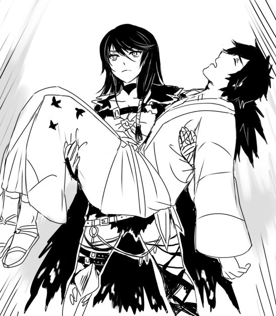 TheDaemonEater's tweet photo. ❝Remind me WHY I GOT TO CARRY HIM?❞ https://t.co/sb5W1tqkWO