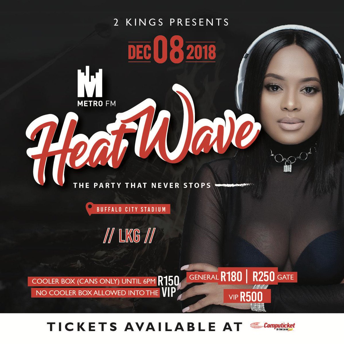 ItsMbasa's tweet photo. We got @SunELMusician, @leratokganyago, @Malumzondecks and @VetkukvsMahoota bringing us all the relevant heat will need. Surely kuzofiwa. 🎉🎉🎉🎉

#MetroFMHeatwaveEL https://t.co/eLJLx1OcXP