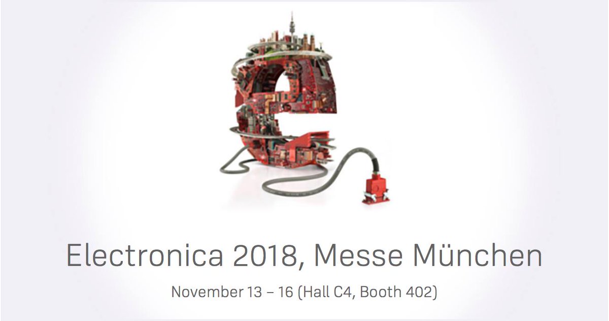 8devices's tweet image. @electronicaFair 2018 is starting today! Find our products in #Codico GmbH stand: Hall C4, Booth 402 #IoT #WiFiSOM #EmbeddedWiFiModules #QCA #Qualcomm