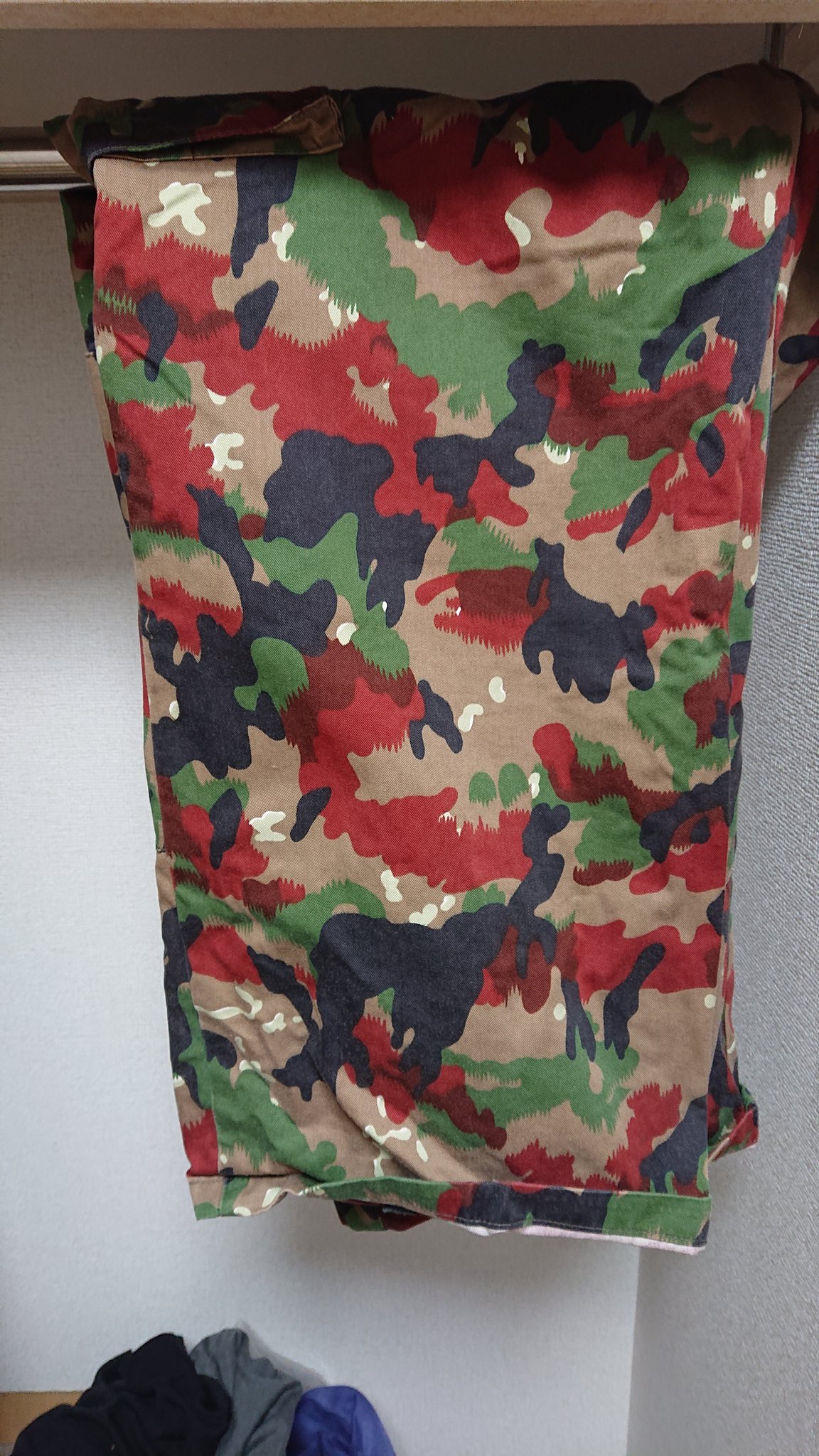 よっちぃ 迷彩君の真似したくて買ったジャケットが出てきたw 誰かほしい人居ますかね スイス軍 迷彩君 竿尾悟 T Co L9kplndvrk Twitter