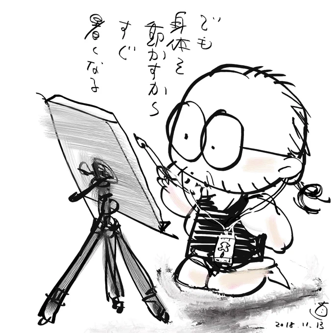 頼まれた色紙を(といってもキャンバスボードに)絵の具で描いてるんだけど、デジタルで絵を描いていたテクニックがそのまま活かせるのがビックリ。絵の具の欠点は、使いたい絵の具のチューブを探す手間、絵の具が乾くのを待つ時間、くらいかな。それ以外はデジタルもアナログもそんなに変わらない。 