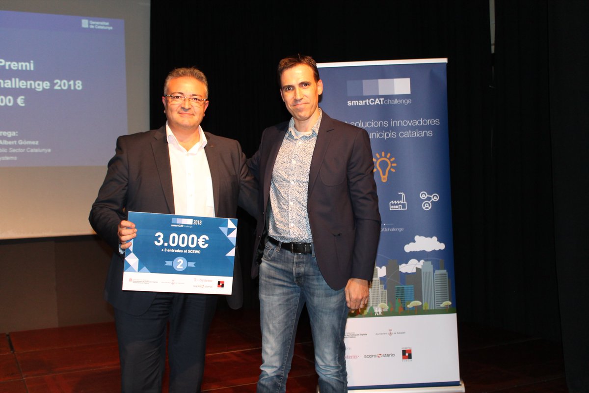 monedercat's tweet image. Moneder guanya el segon premi a l&apos;#SmartCATChallenge 2018! 🎉🎉
Un concurs per impulsar les solucions tecnològiques innovadores per resoldre reptes municipals.
➡️ ow.ly/QUeh30mB2G8
#smartcatalonia #Moneder