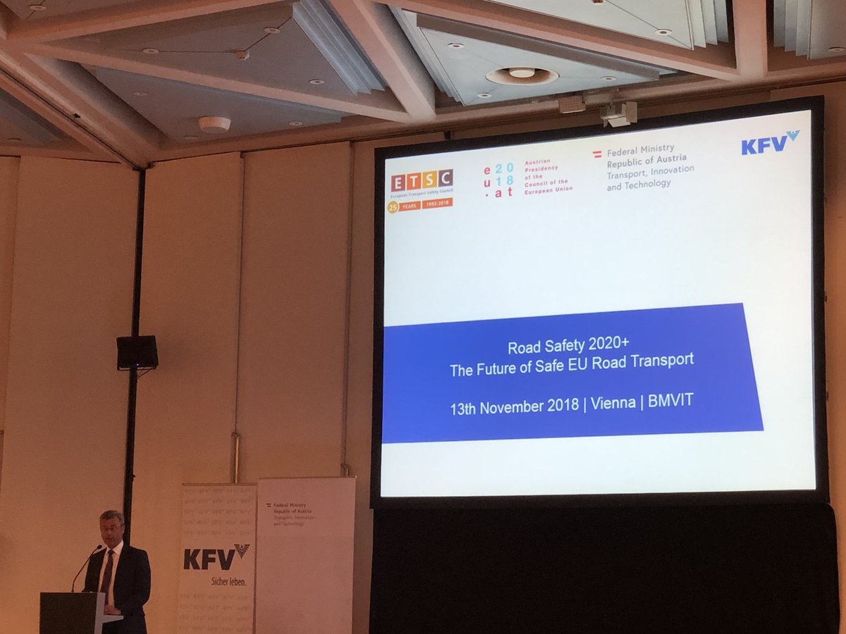 alextowardszero's tweet image. Great to be today at the @ETSC_EU and @EU2018AT Road Safety 2020+ event today in Vienna.